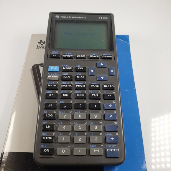Texas Instruments TI-82 Graphing Calculator Mathematics With Manual - Picture 2 of 16